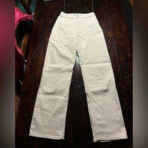 Hollister Stylish Cream Pants